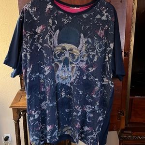 Robert Graham skull patterned graphic T-shirt
